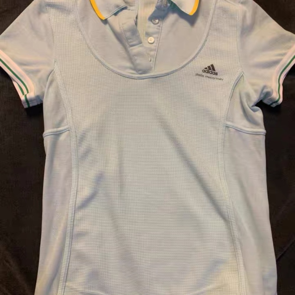 Adidas Kids Polo Shirt with Yellow and Green Accents